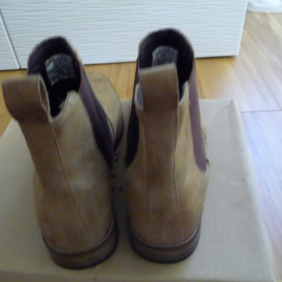 CREVO MEN S DENHAM CHELSEA BOOT TAN DISTRESSED GENUINE SUEDE SIZE 11 USED - Picture 3 of 10